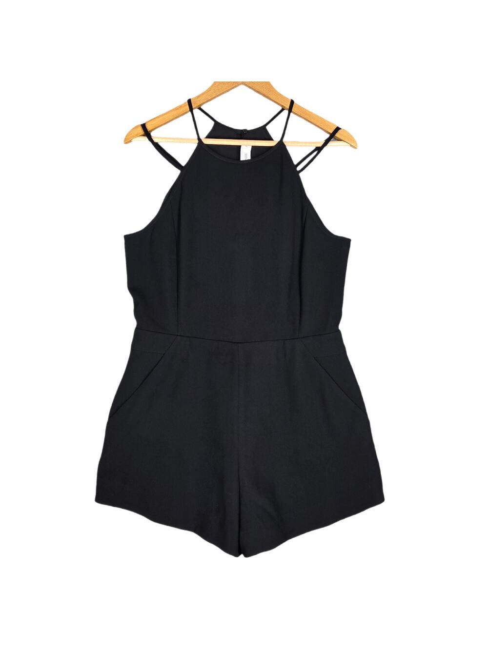 IRO SLEEVELESS ROMPER – WOMEN’S – BLACK – HIGH‑NECK ONE‑PIECE – SIZE 40 (S / M)